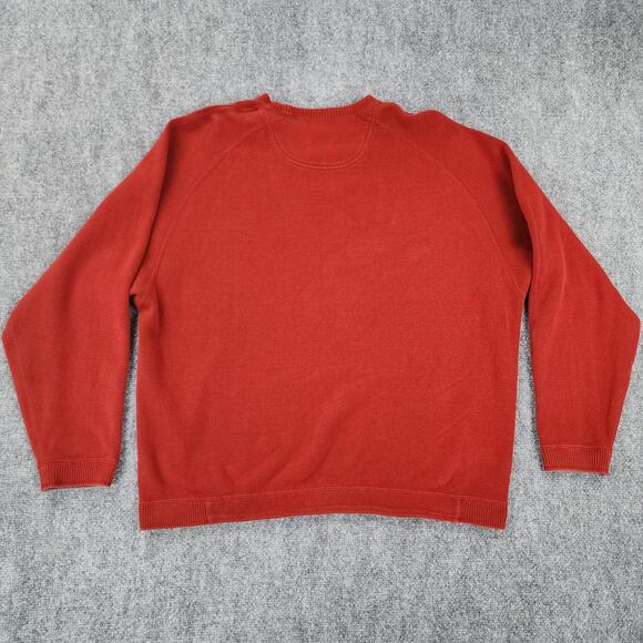 Tommy Bahama Sweater Mens XL Red Gray Reversible Long Sleeve Island Zone Flip - Picture 3 of 16